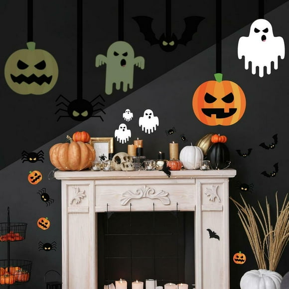 Halloween Glow in the Dark Peel and Stick Giant Wall Decals
