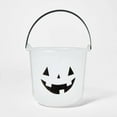 thumbnail image 1 of Halloween Glow in the Dark Pumpkin Stackable Halloween Trick or Treat Bucket - Hyde & EEK! Boutique, 1 of 5