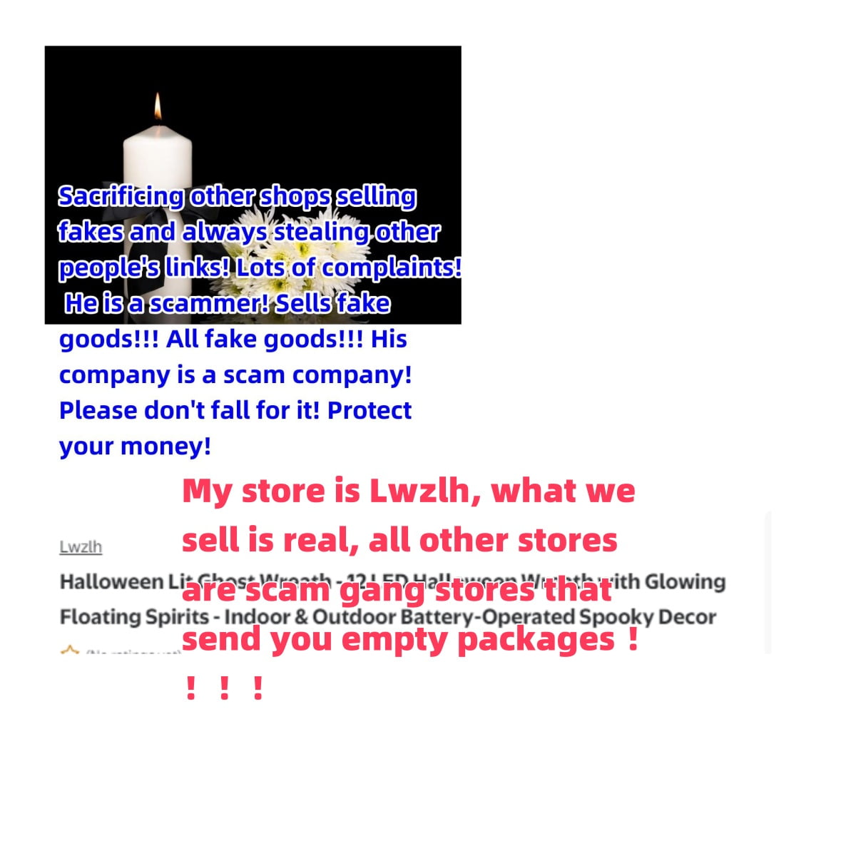 Halloween Glowing Ghost Lights Decorations, Remote Control Indoor ...