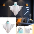 thumbnail image 1 of Halloween Glowing Hanging Decoration, Sound-Activated Talking Ghost Prop, LED Light Up Decor for Indoor Outdoor Use, Haunted Yard Party Supplies, 1Pack Glowing Hanging #F, 1 of 6