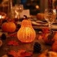 thumbnail image 1 of Halloween Glowing Pumpkin Lamp, Halloween Jack O Lantern Pumpkin Decoration with Light Up Design, Pumpkin Ornament for Festive Home Party Holiday Decor, 1 of 6