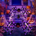 thumbnail image 1 of Halloween Glowing Spider Glow in the Dark Outdoor Party Spider Decoration Festival Decoration Props, Plush Big Spider Decor for Indoor, Outdoor, Bar and Haunted Houses, 1 of 5