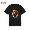 thumbnail image 1 of Halloween Glowing Tee Pumpkin Crown Bats Swirl Graphic Top Apparel Short Sleeve Round Neck Black S-5XL, 1 of 5