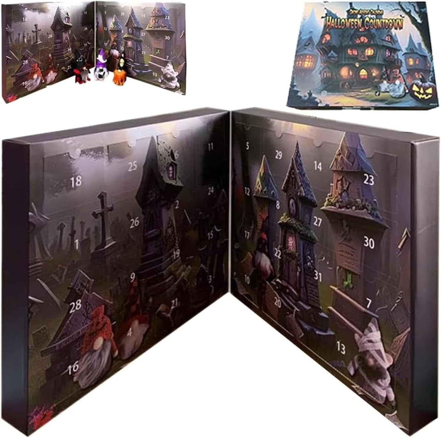 Halloween Gnome Advent Calendar 2024, Gnome Halloween Countdown