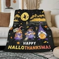 thumbnail image 1 of Halloween Gnome Blanket Lightweight Warm Cozy Soft Fuzzy Flannel Fleece Throw Travel Outdoor Home Decor Small Blanket Gift for Pets 50"x40" S for Kids, 1 of 6