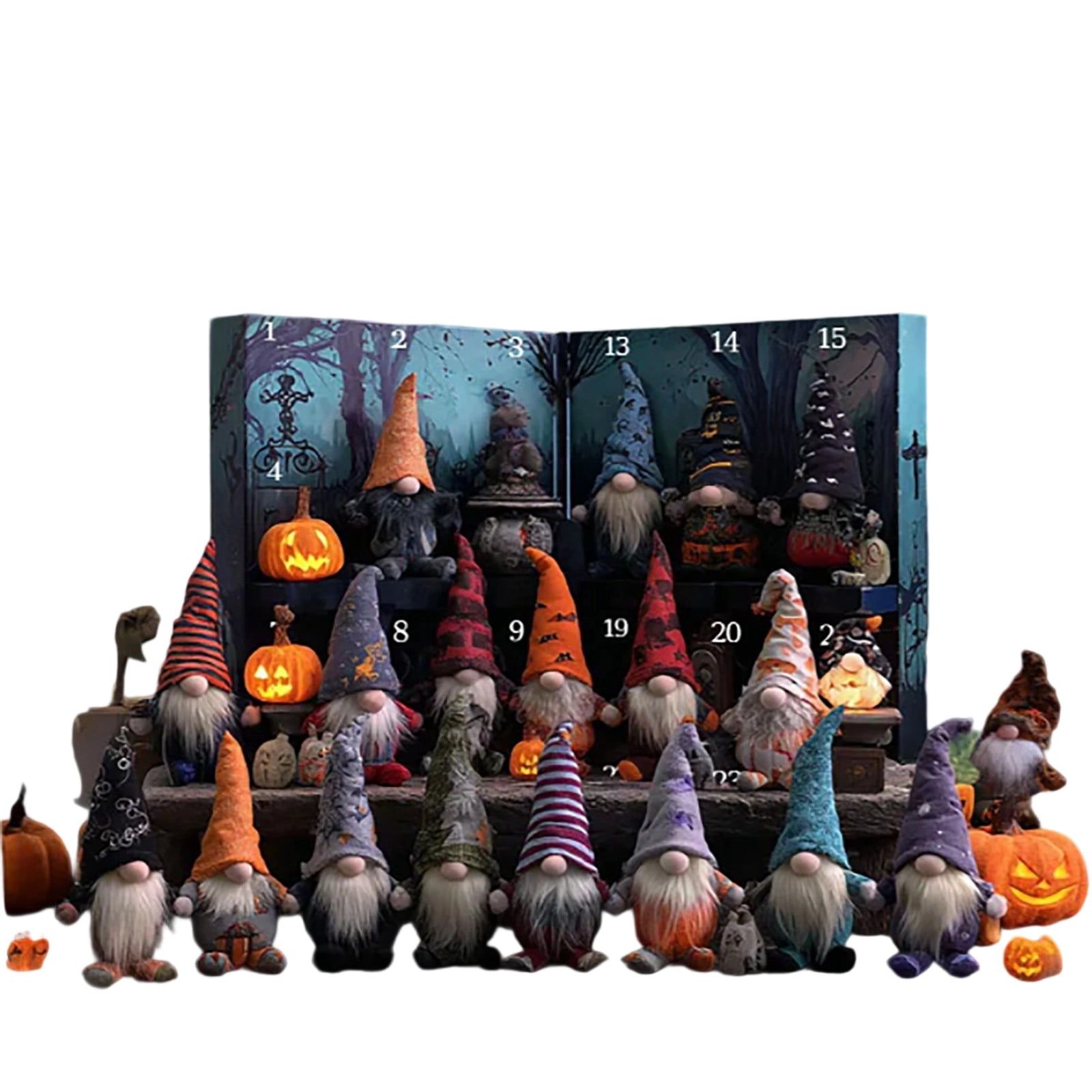 Halloween Gnome Countdown Calendar 2025, Advent Calendar 2025 ...