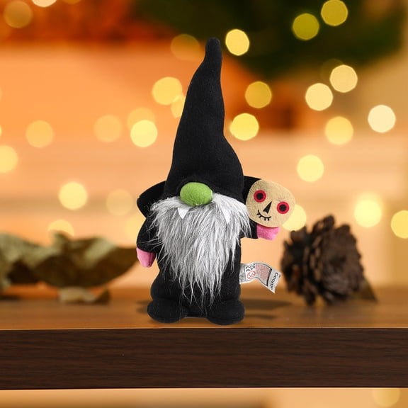 Halloween Gnome Decorations Witch Hat Plush Doll Elf Shelf Decor For Table Party Home 1 Count