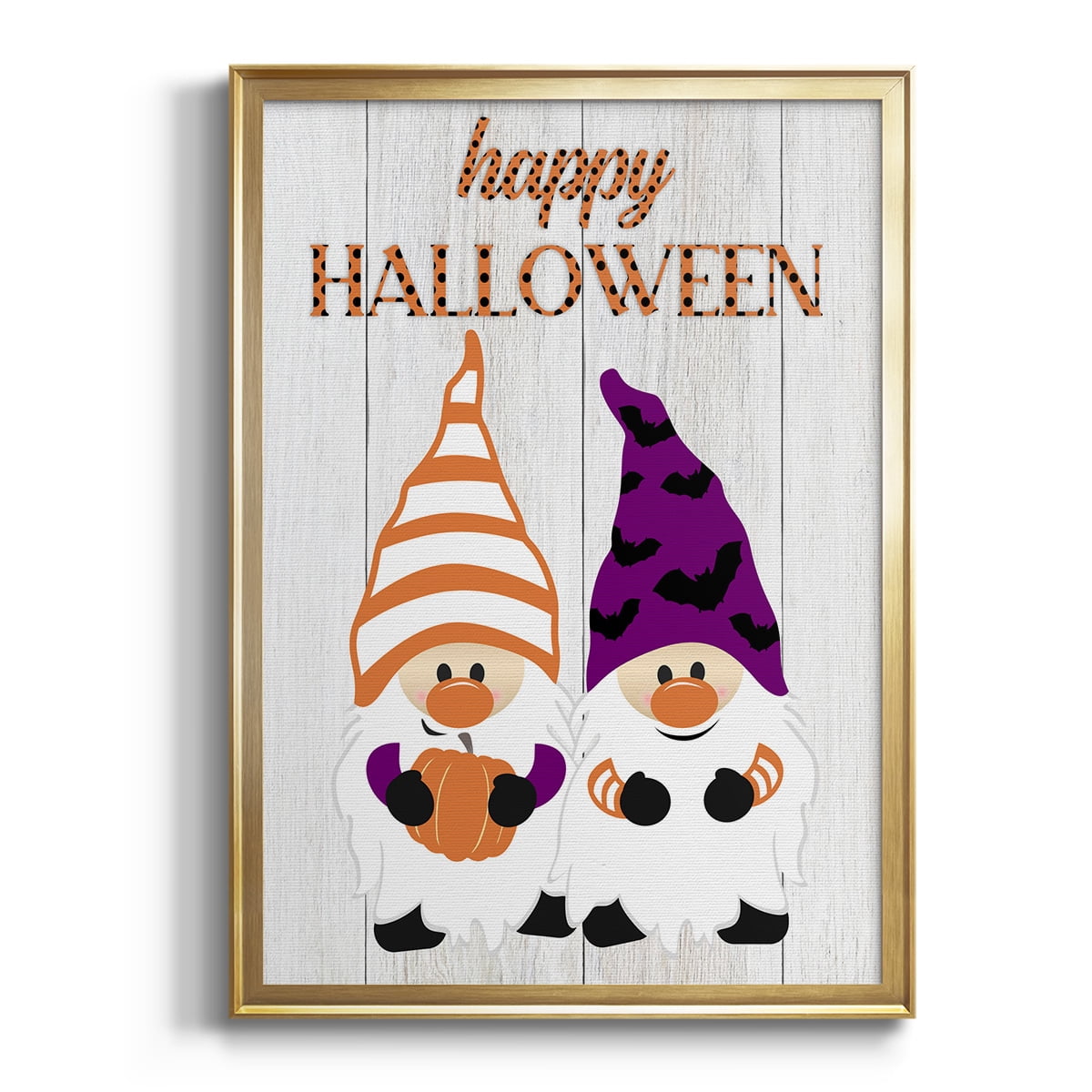 Halloween Gnomes Premium Framed Print - Ready to Hang