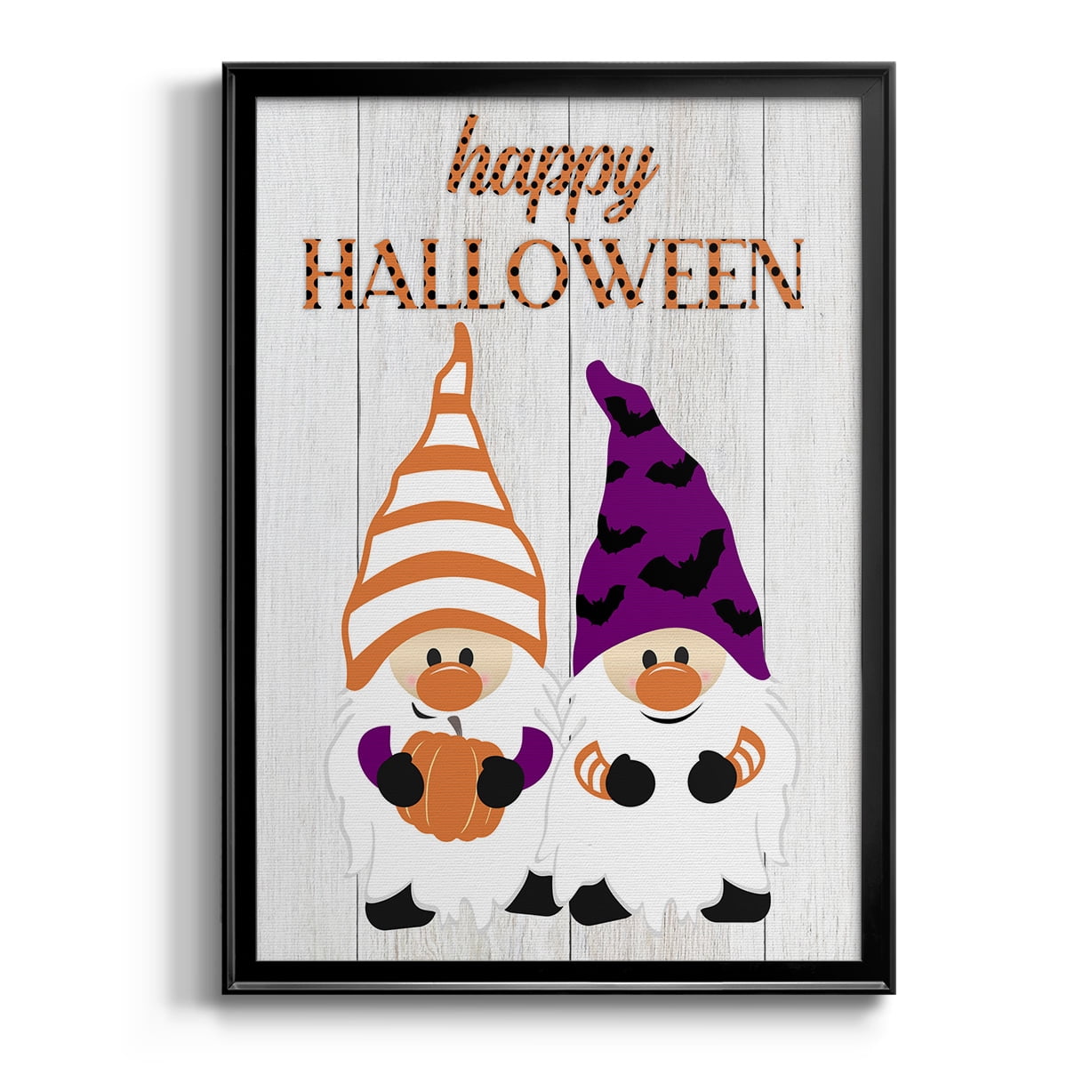 Halloween Gnomes Premium Framed Print - Ready to Hang