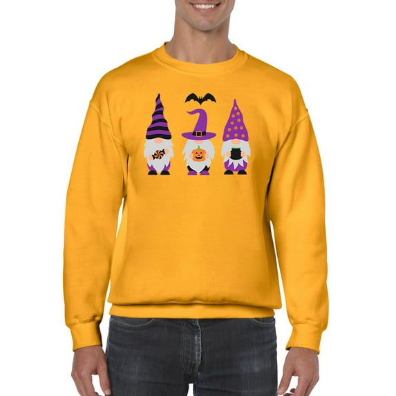 Halloween Gnomes Sweatshirt Men -Image by Shutterstock, Male Medium