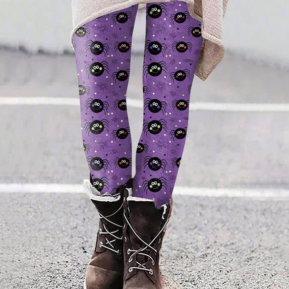 Halloween Gold High Waisted Leggings for Women Polyester,Spandex Seamless Compression Tummy Control Leggings Mid Rise Yoga Pants S