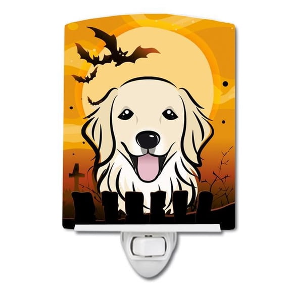 Halloween Golden Retriever Ceramic Night Light