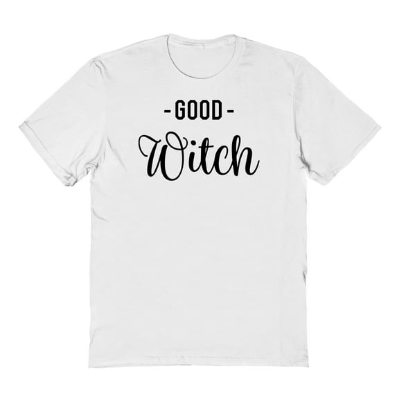 Halloween Good Witch Graphic White Men's Cotton T-Shirt