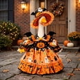 thumbnail image 1 of Halloween Goose Costume Bat Pumpkin Witch Outfit Fit 23 Inch Geese, Festive Holiday Goose Decor Outfit Yard Front Door Decoration, Halloween Themed Goose Dress Up Home Decorative Apparel, 1 of 6