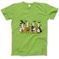 thumbnail image 1 of Halloween Goose T-Shirt, Funny Ducks in Costumes Tee, Cute Farm Animal Pumpkin Witch Vampire Shirt, Spooky Season Top, Fall Festival Gift, 1 of 7