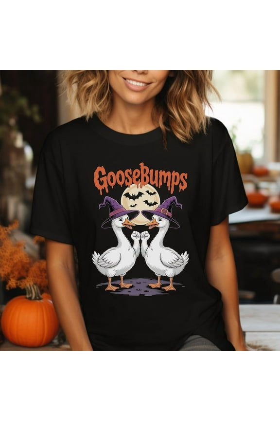 Halloween Goosebumps Unisex T-shirt, Spooky Shirt, Halloween Costume Tee, Fun Graphic Tee, Cute Halloween Gift