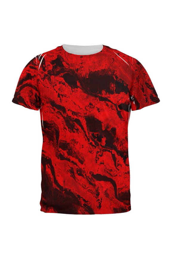 Halloween Gore Rivers of Blood All Over Mens T Shirt Multi X-LG