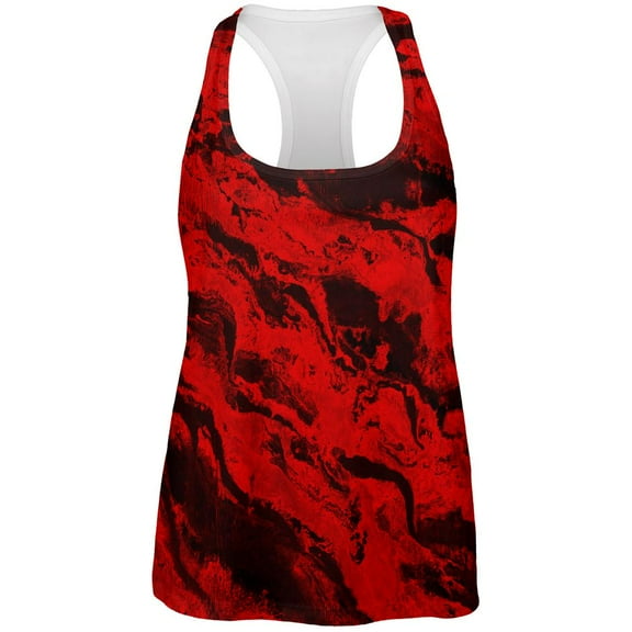 Halloween Gore Rivers of Blood All Over Womens Work Out Tank Top Multi LG