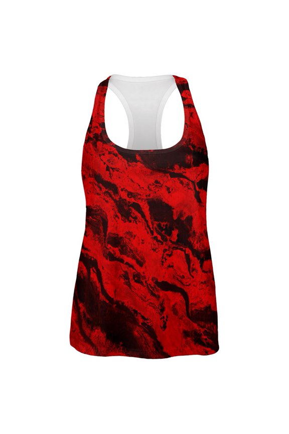 Halloween Gore Rivers of Blood All Over Womens Work Out Tank Top Multi SM