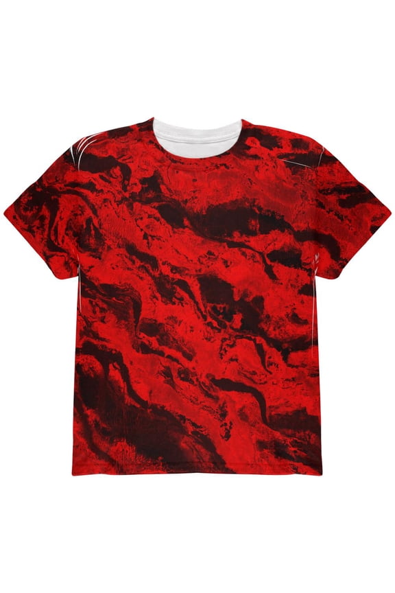 Halloween Gore Rivers of Blood All Over Youth T Shirt Multi YLG