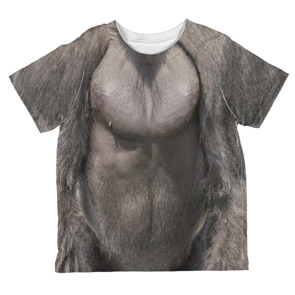 Funny Monkey Gorilla Chest Costume Halloween T-Shirt