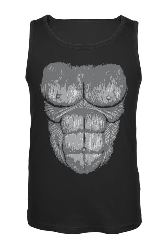 Halloween Gorilla Suit Costume Black Adult Tank Top - Large