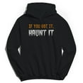 thumbnail image 1 of Halloween Got It Haunt It Graphic Black Men's Cotton Pullover Hoodie, 1 of 1