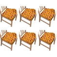thumbnail image 1 of Halloween Gothic 6-Pack Seat Covers - Skull Bat Print Stretchable Washable Chair Protectors, 1 of 1