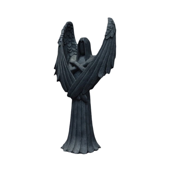Halloween Gothic Resin Statue, Dark Style Decorative Sculpture for Halloween, Gothic Tabletop Ornament for Home, Shelf, Mantel, Living Room, Office, Indoor Decor