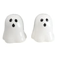 thumbnail image 1 of Halloween Gothic Spooky White Cloaked Ghosts Ceramic Salt And Pepper Shakers Set, 1 of 9