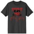 thumbnail image 1 of Halloween Gradient Goat Skull Seeker Of Black Magic Men's Charcoal Graphic Tee-XL, 1 of 4