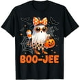 thumbnail image 1 of Halloween Graphic T-Shirt for Women – Cute Spooky Casual Short Sleeve Tee, 1 of 7
