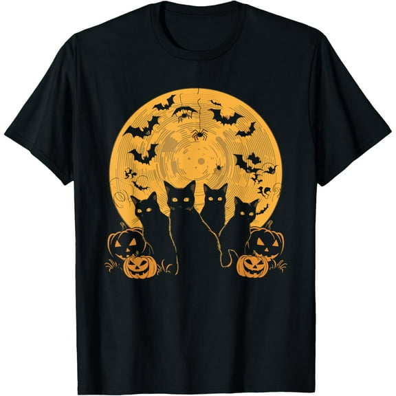 Halloween Graphic T-Shirt for Women – Cute Spooky Casual Short Sleeve Tee