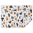 thumbnail image 1 of Halloween Gravestones Ghosts and Pumpkins Rectangle Tablecloth 60"x84",Waterproof Polyester Rectangle Table Cloth, Wipeable Spillproof Polyester Tablecloth for Dining, Camping, Indoor and Outdoor, 1 of 5