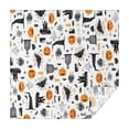thumbnail image 1 of Halloween Gravestones Ghosts and Pumpkins Square Tablecloth,Waterproof Square Table Cover,Wipeable Spillproof Washable Table Cover for Home Kitchen Party Decor 52"x52"(132x132cm), 1 of 6