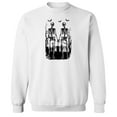 thumbnail image 1 of Halloween Graveyard Love Graphic White Men's Cotton Pullover Sweatshirt, 1 of 1