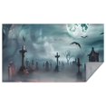 thumbnail image 1 of Halloween Graveyard Scene Pattern Rectangle Tablecloth 60"x102",Waterproof Polyester Rectangle Table Cloth, Wipeable Spillproof Polyester Tablecloth for Dining, Camping, Indoor and Outdoor, 1 of 6