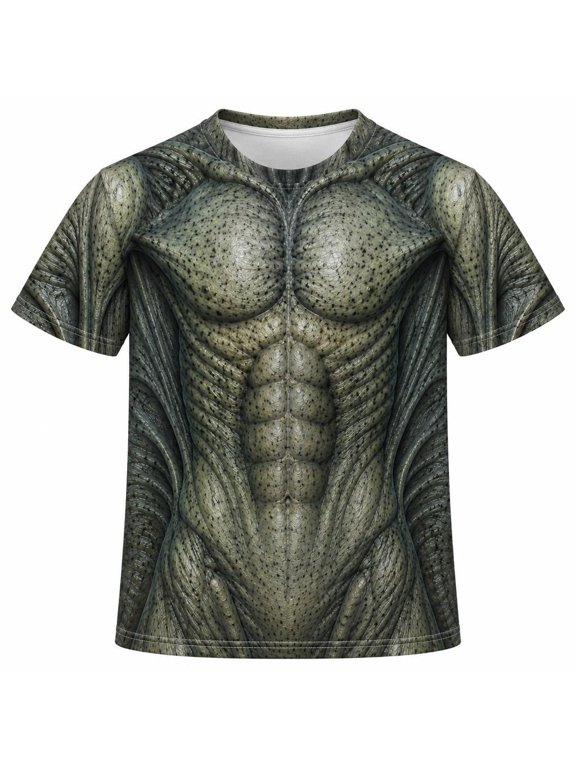 Halloween Gray Alien Creature Costume All Over Youth T-Shirt