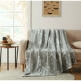 thumbnail image 1 of Halloween Gray Dancing Skeletons Ultra Soft & Plush Oversized Accent Throw Blanket, 1 of 3