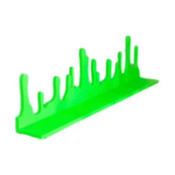 Halloween Green Dripping Slime Shelf Decor 11.22X2.95X3.94In, Spooky Horror Drip Ornament for Bookshelf Mantel Fireplace & Party Home Decor