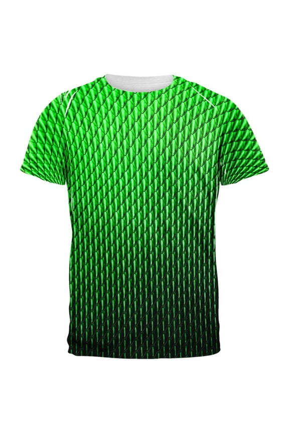 Halloween Green Earth Dragon Scales Costume All Over Mens T Shirt