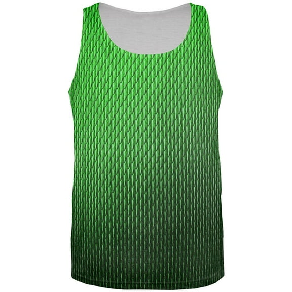 Halloween Green Earth Dragon Scales Costume All Over Mens Tank Top Multi 2XL