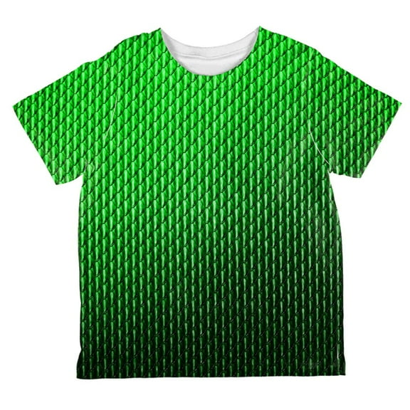 Halloween Green Earth Dragon Scales Costume All Over Toddler T Shirt Multi 4T