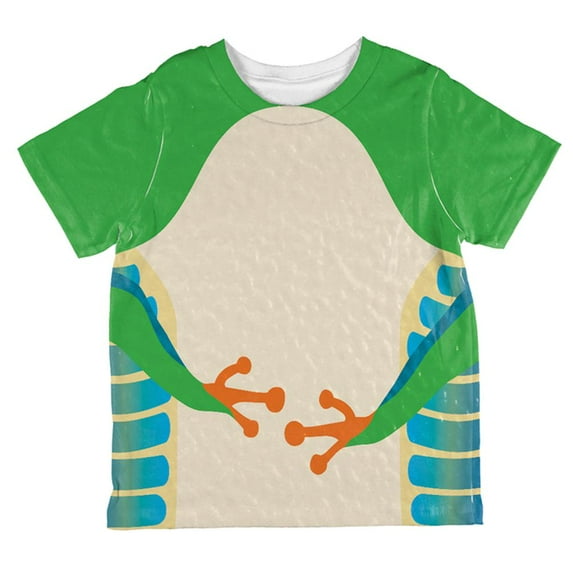 Halloween Green Tree Frog Costume All Over Toddler T Shirt Multi 2T