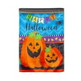 thumbnail image 1 of Evergreen Halloween Greetings Garden Lustre Flag, 1 of 2
