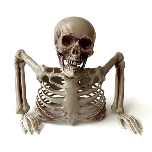 Halloween Ground Breaker Plastic Half Body Skeleton Decor Outdoor Yard Lawn