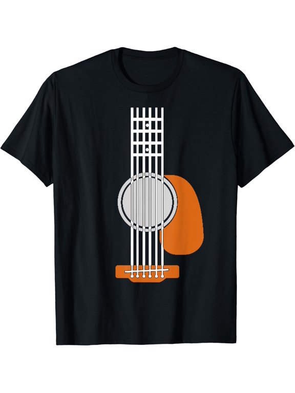 Halloween Guitar Acoustic Costume Strings Guitars Player Holiday T-Shirt, Size S-5XL