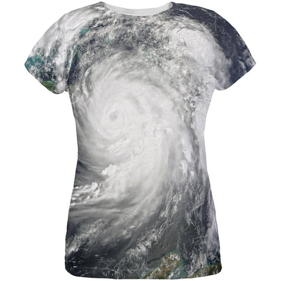 Halloween Gulf Coast Hurricane Costume All Over Womens T Shirt Multi SM