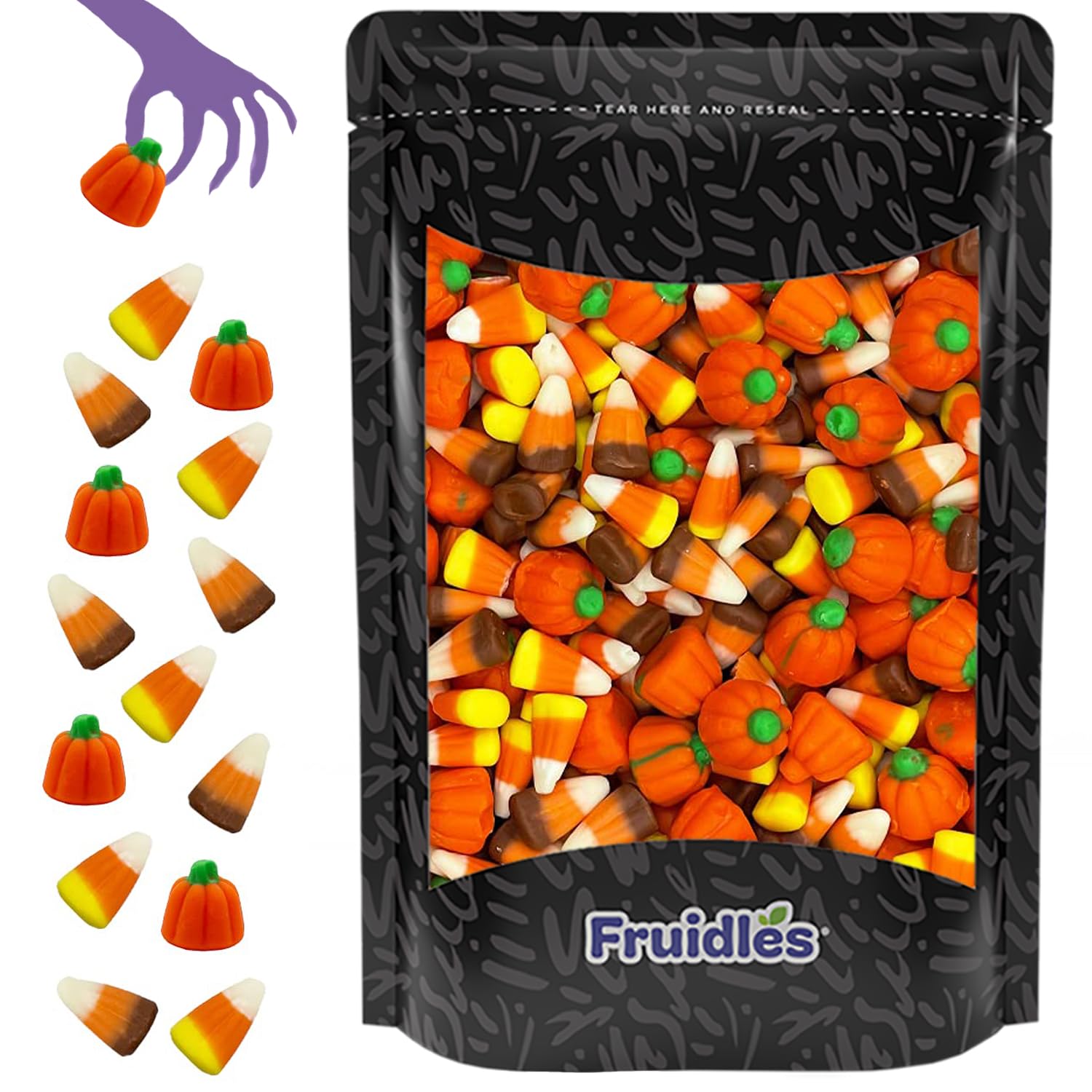 Halloween Gummi And Candy Corn Autumn Mix, Delicious Gummy Candy, Party