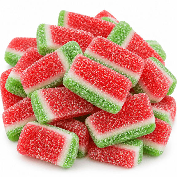 Halloween Gummi Watermelon Slices Candy 8oz Sweet Fruity Soft Chewy Treats